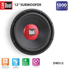 Dual Electronics Dws12 12 Inch High Performance Subwoofer With A 2 Inch Single Voice Coil And 1 000 Watts Of Peak Power Walmart Com