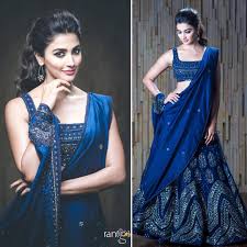 navy blue dresses lehenga sarees