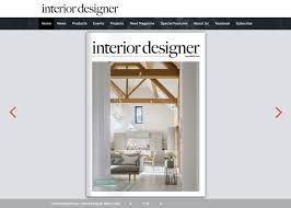front cover of interior design magazine