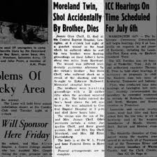 obituary for moreland twin newspapers