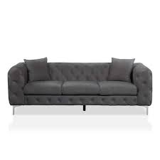 Polyester Straight Tufted Sofa