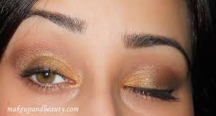 summer gold bronze eye makeup look
