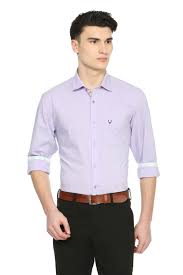 Allen Solly Shirts Allen Solly Lilac Shirt For Men At Allensolly Com