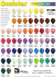 Color Chart Custom Latex Balloonatiks Wow44