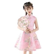 Yinguo Toddler Kids Baby Girls Children Fairy Hanfu Sleeveless Dresses For Chinese  Calendar New Year Princess Dresses Embroidery Tang Suit Performance Size  110 - Walmart.com