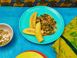 ghanaian spinach stew with sweet
