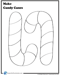 Candy canes are striped red and white. Make Candy Cane Coloring Page Preschool Christmas Crafts Preschool Christmas Candy Cane Coloring Page