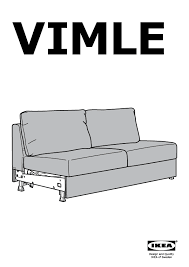 vimle sleeper sofa frame embly guide
