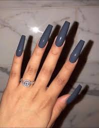 The supermodel started going to the same nail salon as her sister to get acrylics. Have A Look At Our Coffin Acrylic Nail Ideas With Different Colors Trendy Coffin Nails Acrylic Nails Different Colors Long Acrylic Nails Long Nails Nails