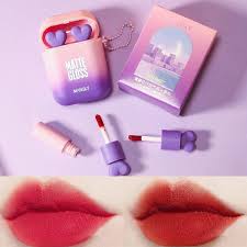 pasnowfu 2pcs matte lipstick makeup set