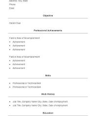 Simple Resume Template Pdf Format A Sample Download