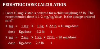 dosage calculations peds practice