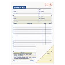 Purchase Order Book 5 9 16 X 8 7 16 Two Part Carbonless 50 Sets Book