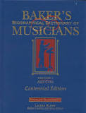 cover of Baker's Biographical Dictionary of Musicians