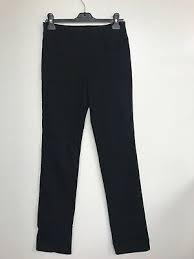 Viv Collection New Womens Straight Fit Pull On Trousers Size M32 Black Ebay