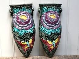 1930s Art Deco Wall Pockets Or Vases
