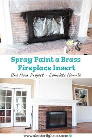 How To Spray Paint A Brass Fireplace