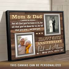 unique 50th wedding anniversary gifts