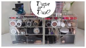 dupe or dud acrylic makeup storage