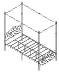 Metal Canopy Bed Instruction Manual