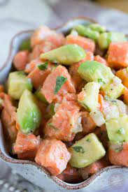 salmon ceviche table for two by
