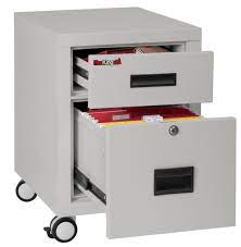 fire rated mobile pedestal file cabinet