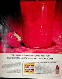 vtg print ad strawberry jam recipe
