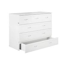 Afi Deerfield White Murphy Bed Chest