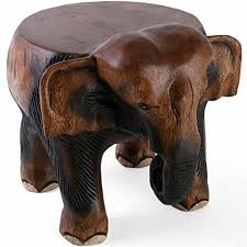 Fair Trade Hand Carved Wooden Elephant