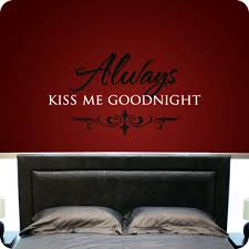 Always Kiss Me Goodnight Wall Decor