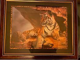 home interior bengal tiger framed