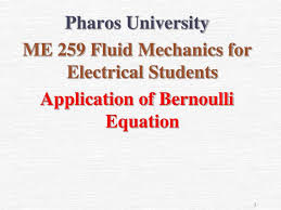 Bernoulli Equation Fluid Mechanics