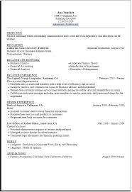 College Graduate Resume Format Resume Templates For Recent College