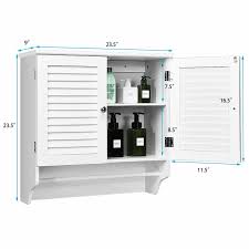 Delivering products from abroad is always free, however, your parcel may be. Bathroom Wall Cabinet With Towel Bar And Shelf Storage Rack Hw61675 By Cw