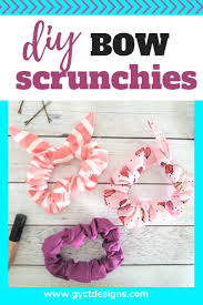 free bow scrunchies pattern sew