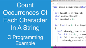 substring occurrences in a string using c