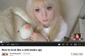 made up to look like living dolls