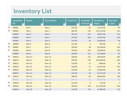 Excel Stock Inventory Sheet Template