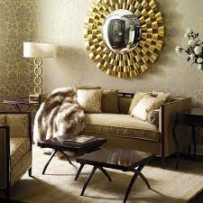 living room wall decor with mirrors