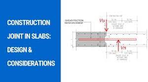 construction joint design and