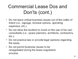 Lease Proposal Letter of Intent
