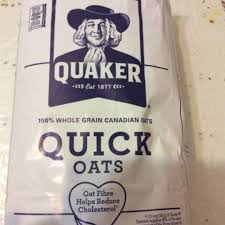 quaker quick oats and nutrition facts