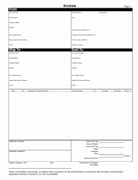 International Commercial Invoice Template Excel With Proforma Plus