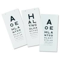 Snellen Eye Test Chart Pocket And Wall Hanging Charts