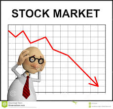Cartoon Character In Front Of A Chart Stock Illustration