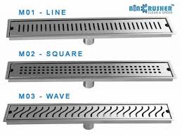 line stainless steel floor drain model