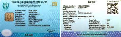 chip based vehicle registration cards