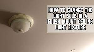 how to change the light bulb in a flush