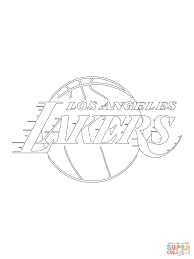 Мужская футболка для баскетбола los angeles lakers dry tee chrome logo. Los Angeles Lakers Logo Coloring Page Coloring Home