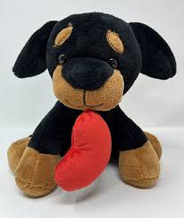 rottweiler puppy dog plush stuffed toy